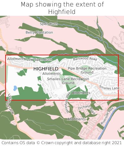 Where is Highfield? Highfield on a map