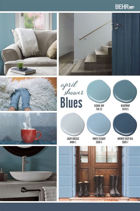 Behr Blue Gray Paint Color Chart