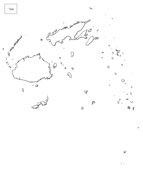 Fiji Map Outline