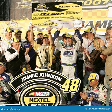 Jimmie Johnson NASCAR Champion Editorial Image - Image of auto, coke ...