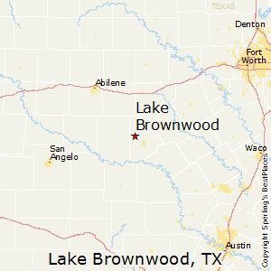 Lake Brownwood Depth Map