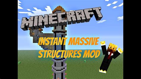 Minecraft Mod Showcase: Instant Massive Structures Pt.1 - YouTube