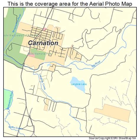 Aerial Photography Map of Carnation, WA Washington