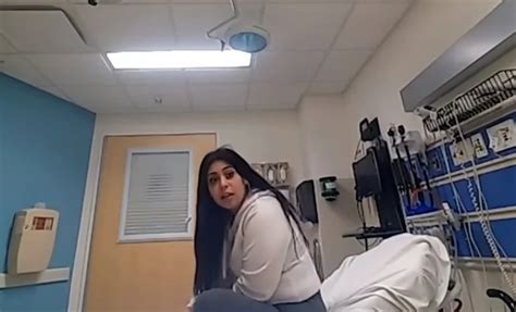 Stephanie Melgoza's bizarre behavior at hospital shutdown by cop who ...