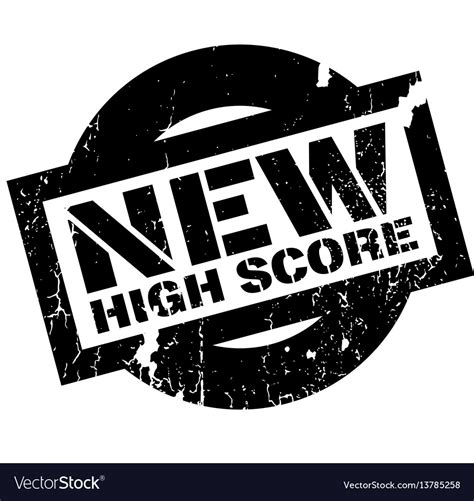 New high score rubber stamp Royalty Free Vector Image