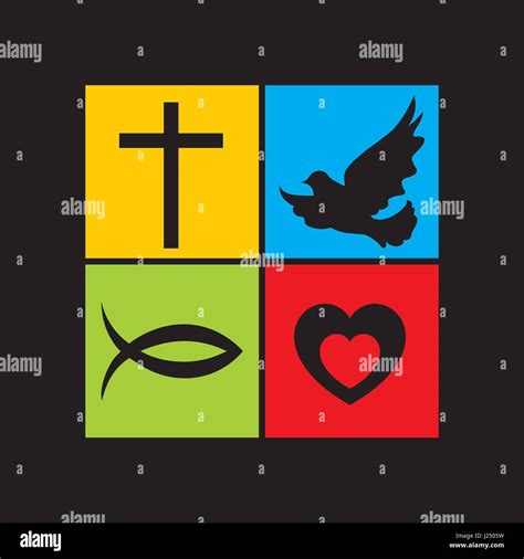 Logo of the church. Christian and Biblical Symbols Stock Vector Image & Art - Alamy