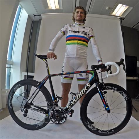 CapoVelo.com - Peter Sagan Flaunts New World Champion Jersey and Bike