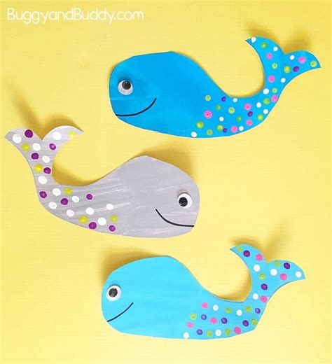 Whale Craft for Kids with Free Printable Template - Buggy and Buddy