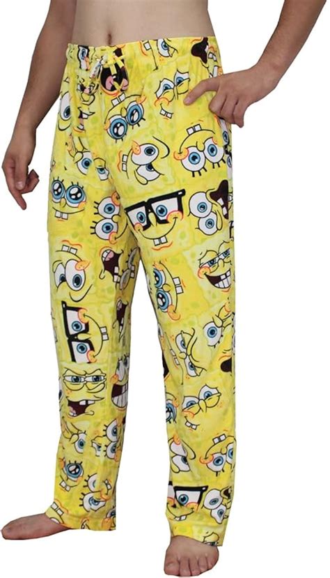 SpongeBob Mens Polar Fleece Sleepwear / Pajama Pants L Multicolor: Amazon.ca: Clothing & Accessories