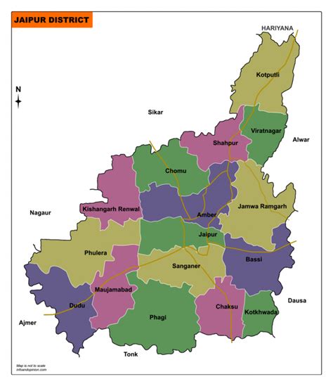 Jaipur District At A Glance & Jaipur District Map - Infoandopinion