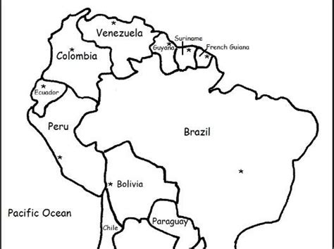 Countries and Capitals of South America Worksheet | Teaching Resources