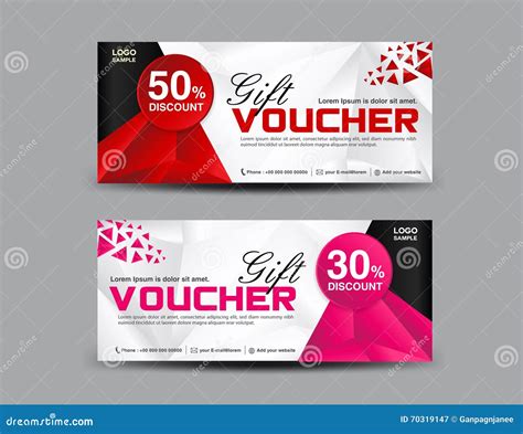 Discount Voucher Template, Coupon Design,ticket, Banner Template Stock Vector - Illustration ...