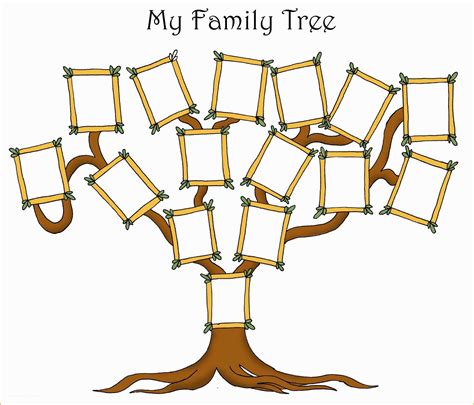 Free Tree Map Templates Of Free Editable Family Tree Template Daily ...