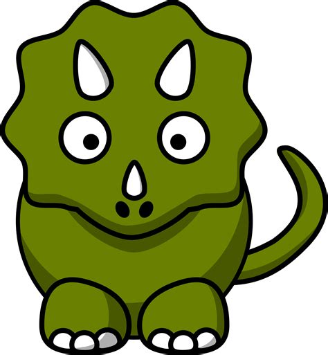 Clipart - Cartoon triceratops