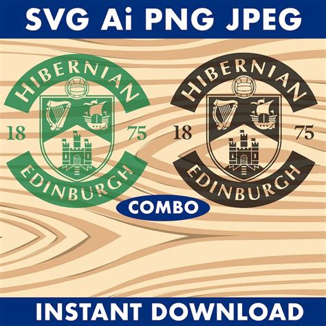 Hibernian FC logo SVG ai png jpeg vector image Instant | Etsy