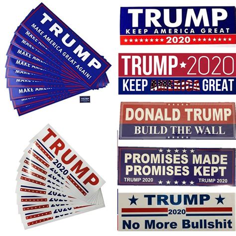 2021 Donald Trump Car Stickers US President Car Bumper Sticker Letters Keep America Great Trump ...