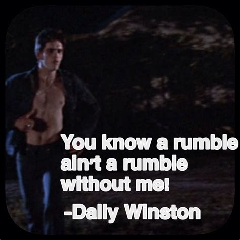 #TheOutsiders (1983) - Dallas 'Dally' Winston | The outsiders greasers, The outsiders quotes ...