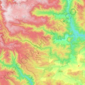 Cobungra River topographic map, elevation, relief