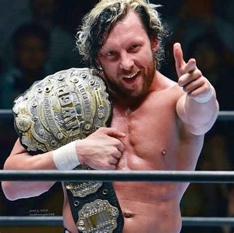 Kenny Omega Holding The IWGP World Heavyweight Championship Japanese Wrestling, Japan Pro ...