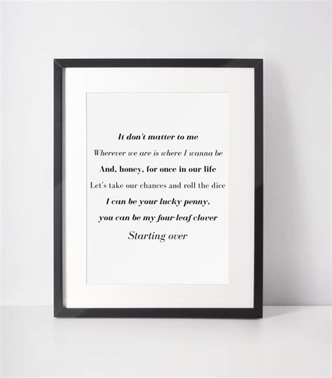 Starting Over Chris Stapleton Lyrics Country Song Quote Sign - Etsy