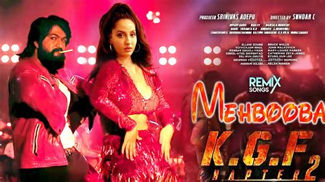 MEHBOOBA MEHBOOBA SONG OFFICIAL VIDEO KGF 2 MOVIE SONG YASH NORA FATEHI ...