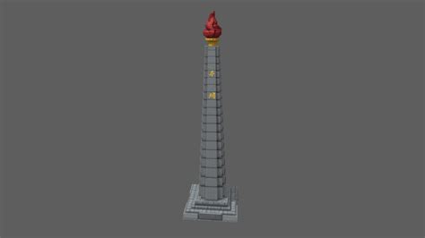 Juche Tower - Download Free 3D model by gg_caz [b2d5400] - Sketchfab