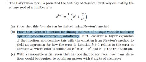 Solved 1. The Babylonian formula presented the first day of | Chegg.com