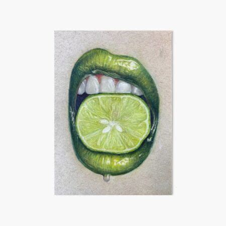 "Lime Lips" Art Board Print for Sale by Kayart4life | Redbubble