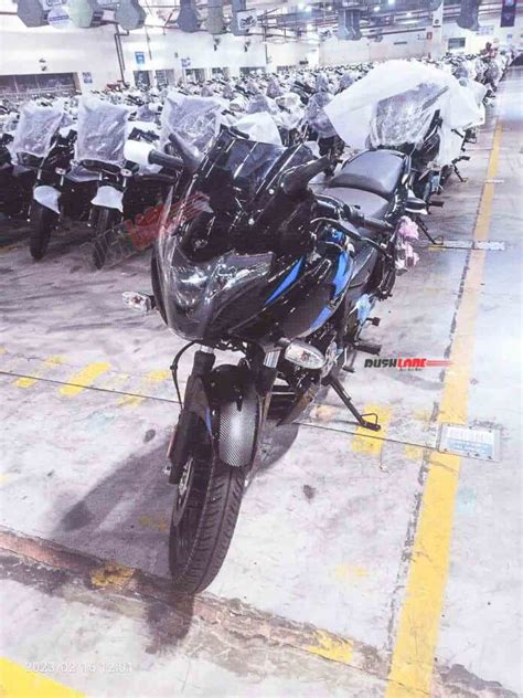 2023 Bajaj Pulsar 220F Spotted in Black With Blue Graphics - Live Photos - Maxabout News