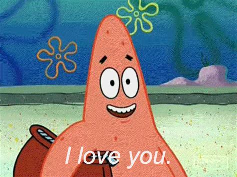 Patrick Star Gif I Love You