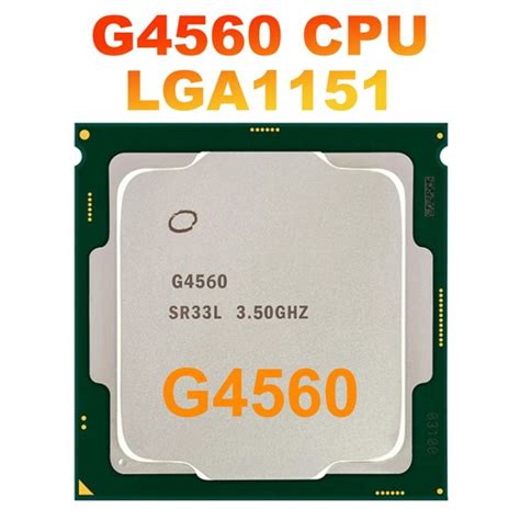 G4560 CPU Processor 3MB 3.50GHz LGA1151 Dual Core Desktop PC CPU for B250 B250C Mining ...