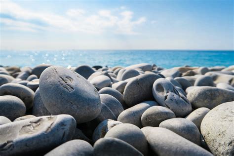 Free photo: Stones - Beach, Blue, Flow - Free Download - Jooinn