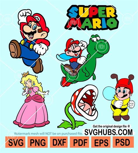 Super Mario Svg Bundle Super Mario Svg Mario Svg Files For Cricut | My XXX Hot Girl