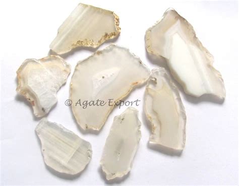 Agate Export : White Agate Slices, Agate Stone, Agate Slices, healing stones and crystals ...