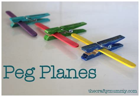 Kids Craft: Clothes Peg Planes • The Crafty Mummy