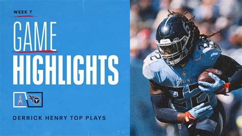 Derrick Henry's Best Plays in 138-Yard Game Week 7 | Game Highlights