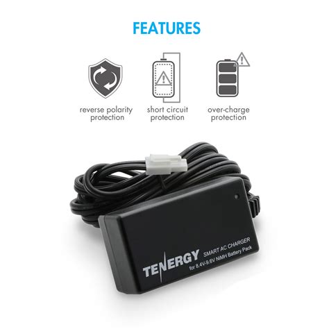 Tenergy Charger for 8.4V-9.6V NiMH Battery Pack Tamiya - Tenergy