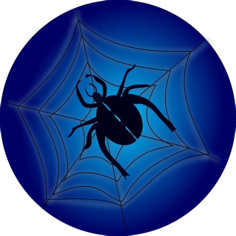 Spider with web | Public domain vectors