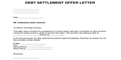 Sample Settlement Release letter Format - Zoefact