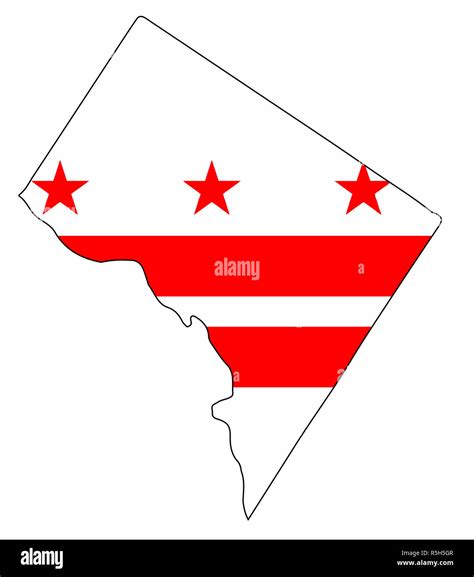 Flag of washington dc Cut Out Stock Images & Pictures - Alamy