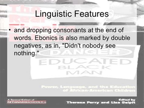 Ebonics (1)