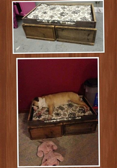 Custom built crate dog bed with upholstered cushion By Des Moines based ...