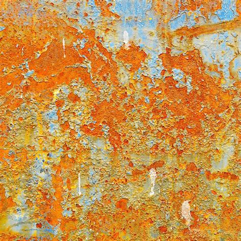 YELLOW RUSTY METAL Yellow rusty metal. | Painting, Robot concept art, Blue painted walls