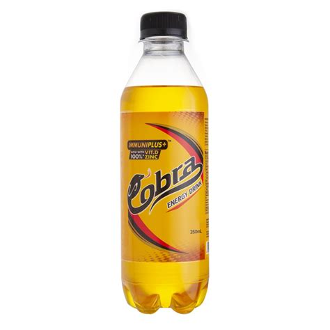 Cobra Energy Drink - Original with Immuniplus+ in resealable bottle ...