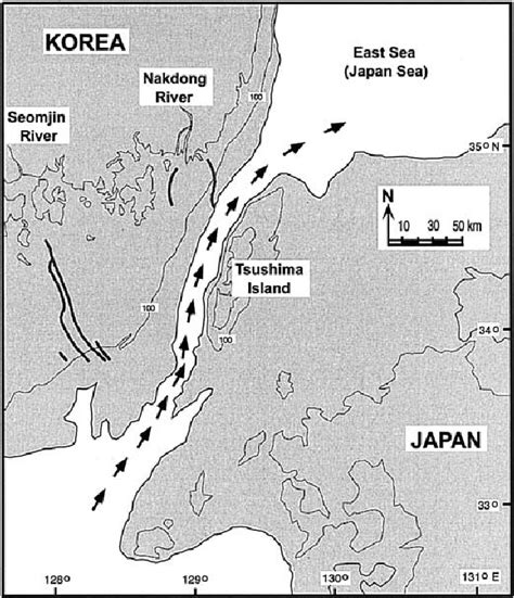 Reconstructed paleogeographic map of the Korea (Tsushima) Strait during... | Download Scientific ...