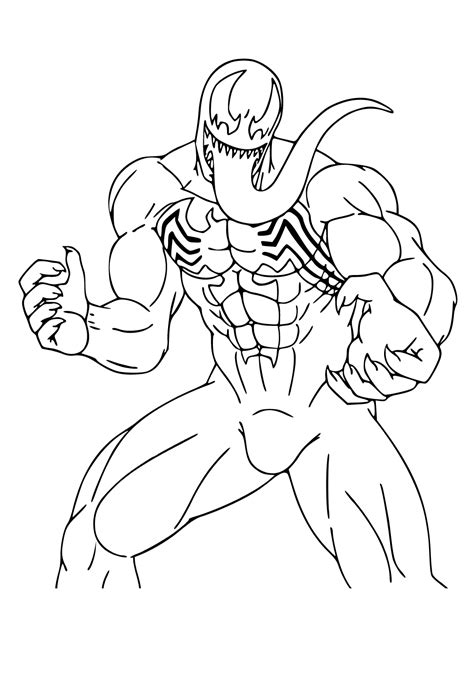 Venom Coloring Pages For Kids