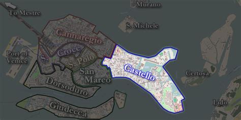 The layout of Venice - Its canals, major streets and bridges, and how ...