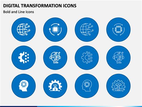 Digital Transformation Icons for PowerPoint and Google Slides - PPT Slides