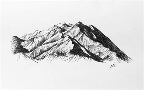 70+ Easy Mountains Drawing Ideas 2021 - How to Draw Mountains? - HARUNMUDAK