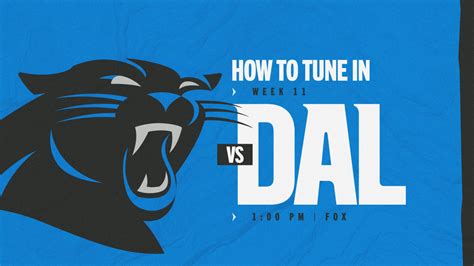 How to watch, listen and live stream: Carolina vs. Dallas in Week 11